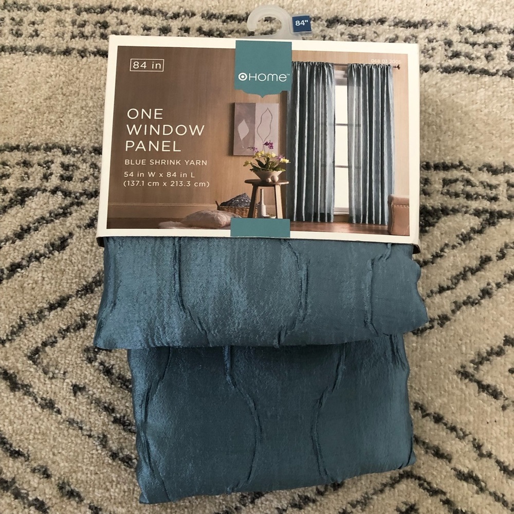 Blue curtains